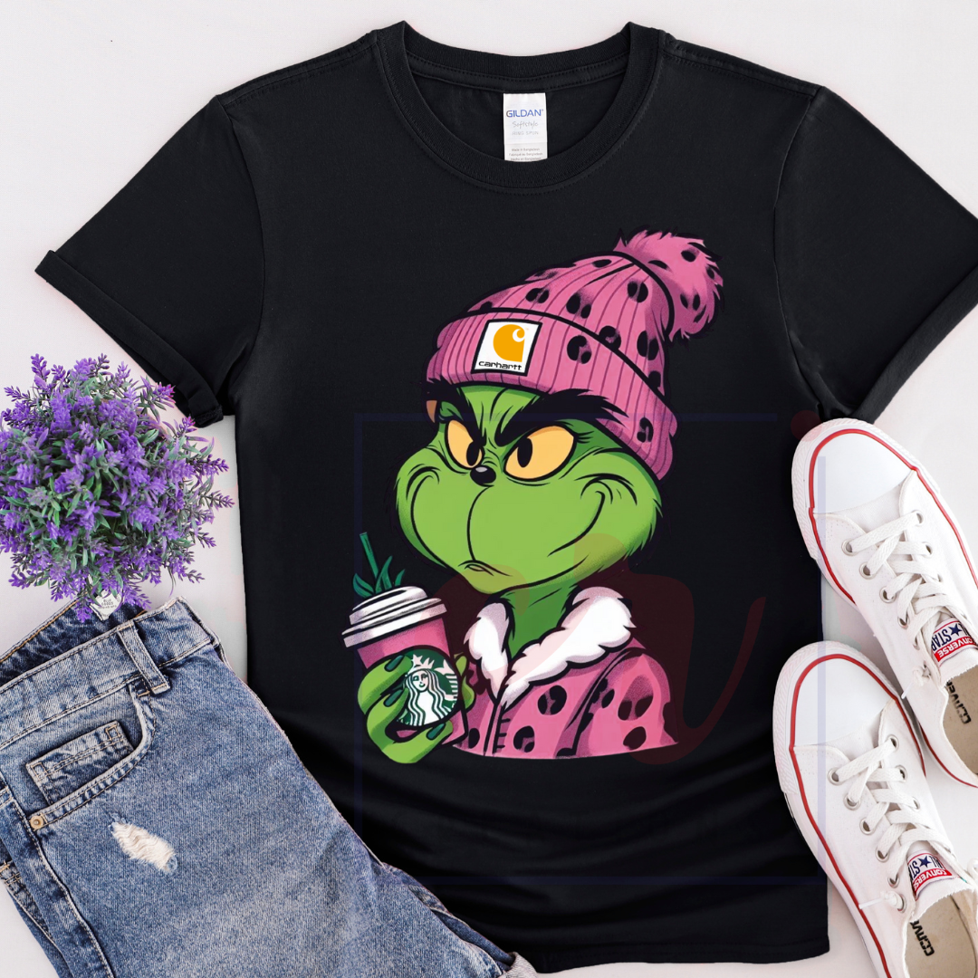 Grinch and coffee shirt
